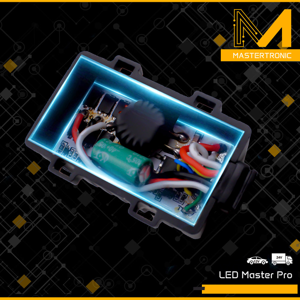 LED Master Pro - LED крушки MASTERTRONIC 12/24V, 6000K, 140W, H7