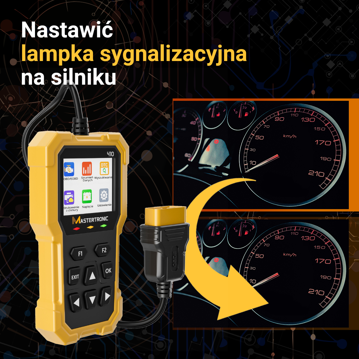 Autodiagnostyka MASTERTRONIC - 410 w języku polskim