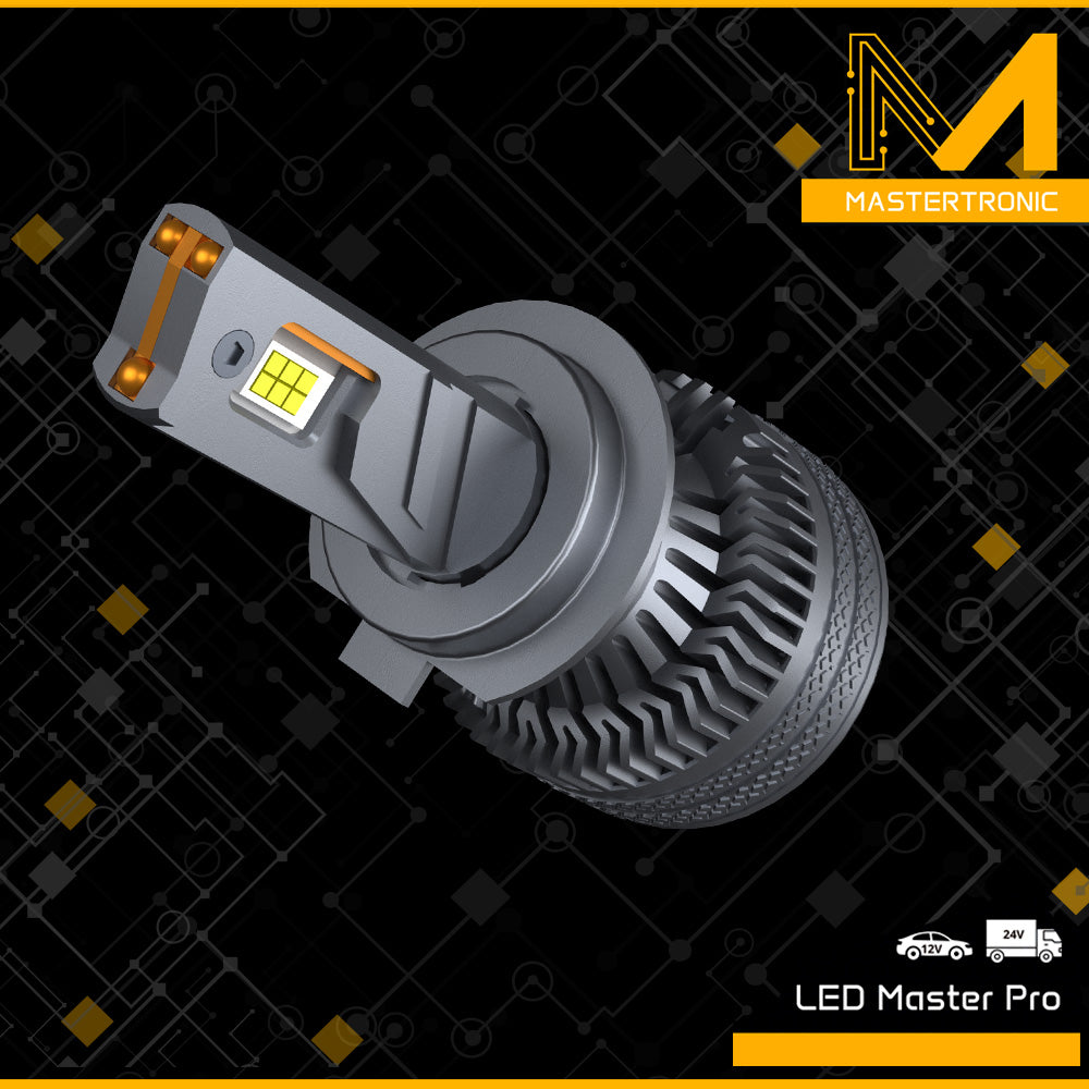 LED Master Pro - LED крушки MASTERTRONIC 12/24V, 6000K, 140W, H7