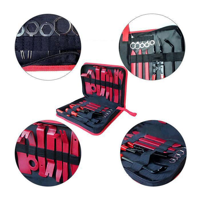 Комплект от 19 инструмента за демонтаж на панели, табла и кори