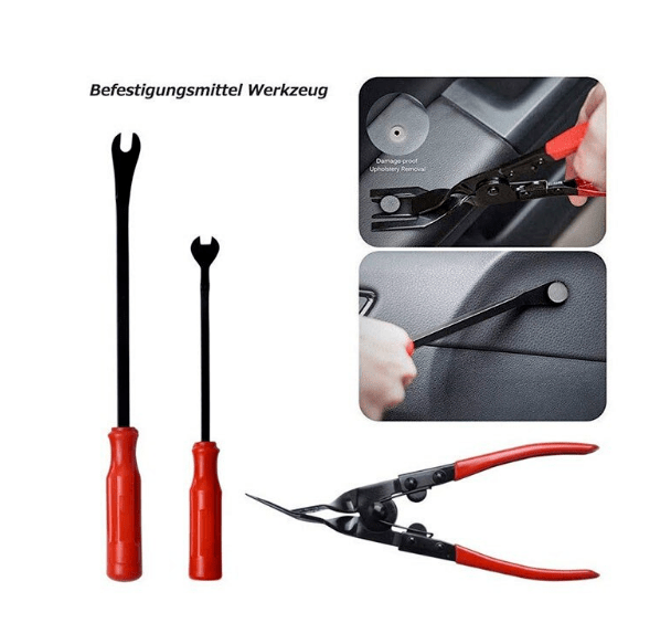 Комплект от 19 инструмента за демонтаж на панели, табла и кори