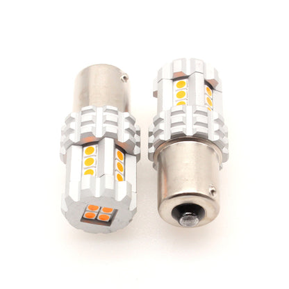 LED Spark Автомобилни крушки 1156 BA15S – Оранжева светлина 6000K /мигач, габарит, специална светлина/ - 2 бр.