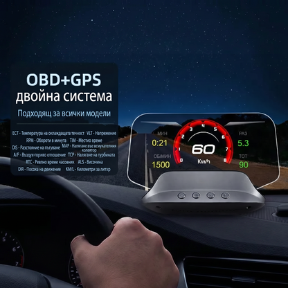 MASTERTRONIC - Head - Up дисплей + GPS навигация